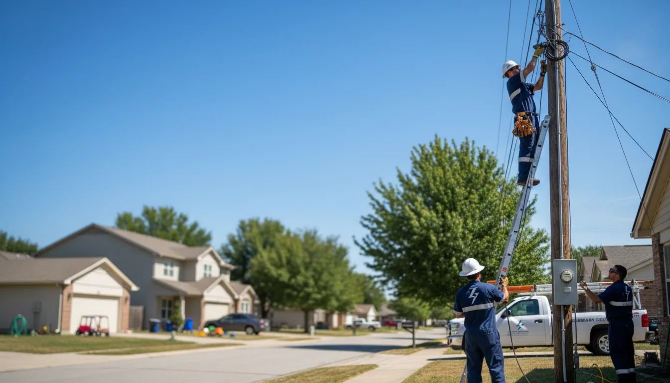 Residential electrician providing installation services in Curryville, MO